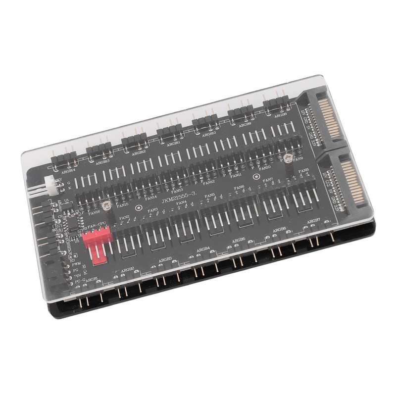 2 in 1 16 Way ARGB PWM Fan Hub SATA