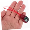 Totority 10pcs Miniature Compass Keychain Lightweight Compass for Hiking Camping