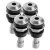 iplusmile 4pcs Metal Tire Valve Stem Replacement Kit Plated Wheel