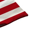Red Stripe Cotton Linen Throw Lumbar Waist Pillow Case Cushion