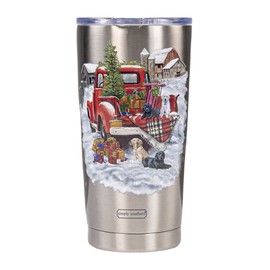 Simply Southern Red Pick Up Truck 20oz Stainless Steel Christmas Tumbler