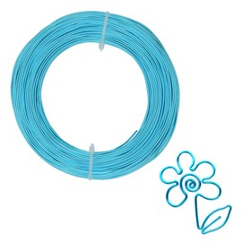 Bailinks 1mm Aluminium Craft Wire, 50 Meters Jewellery Wire, Blue