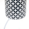 Simple Designs LT1220-COI 18.5" Printed Jug Table Lamp with White