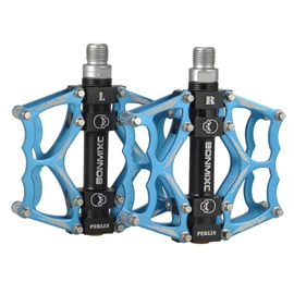 BONMIXC - Pedales de bicicleta de aleación de aluminio con rodamientos sellados de 9/16, color azul