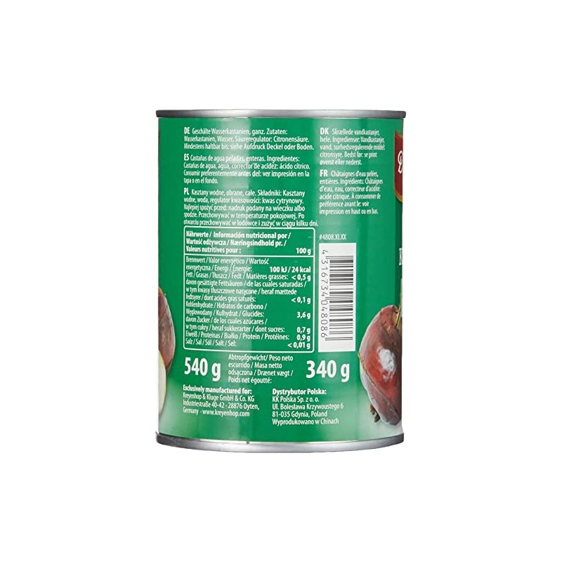 DIAMOND Water Chestnuts Whole 540g