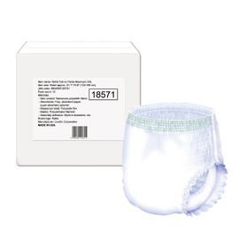 Refré Pull-On Pants Maximum - Unisex Protective Underwear - Breathable Disposable Incontinence Briefs - Ultra Absorbent & Leak Proof Adult Diapers with Stretch Waist - XX Large (51.2"-70.9") - 12 Ct