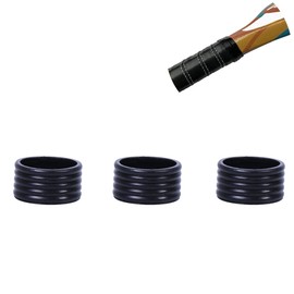 Badminton & Tennis Racquet Grip Tape (Black, 3 Pack) - Durable, Reusable, Anti-Slip, Comfortable Shoulder Strap Protective Tape to Protect Your Racquet