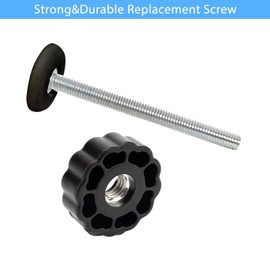 Pet Gates Spindle Rods 8mm(M8) - Replacement Parts Threaded Screw Bolts Hardware Kit Wall Protector for Baby Pressure Mounted Safety Door & Pet Stair Gates (Black, M8 9CMLong)