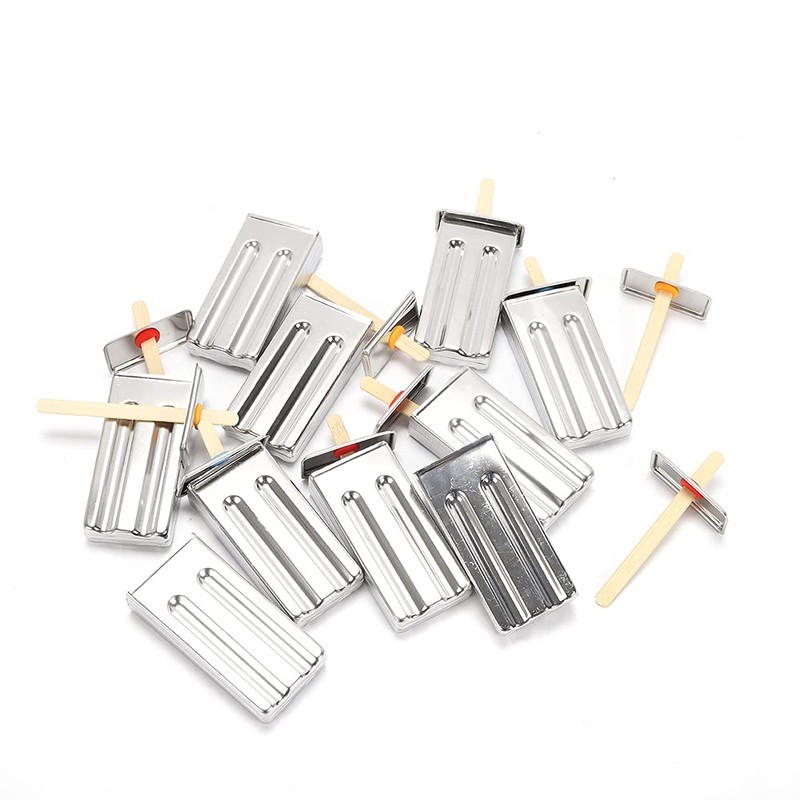 Stainless Steel Ice Cream Stick Mold Ice Lolly Popsicle Pop