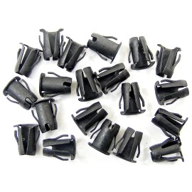 SFS Honda Barrel Clips- Fit 5/32" Hole- 1/8" Stud- Emblem Trim etc- 20 clips- #018