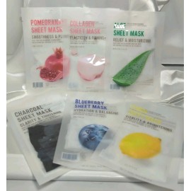Eunyul Mask Sheet Facial Skin Care Essence K-Beauty  Korean Cosmetics CHOOSE MIX - Pomegranate Smoothness & Plumping