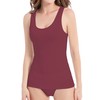 Comfneat Women's Basic Tanks Comfy Top (Color-Set-2 4-Pack, L)