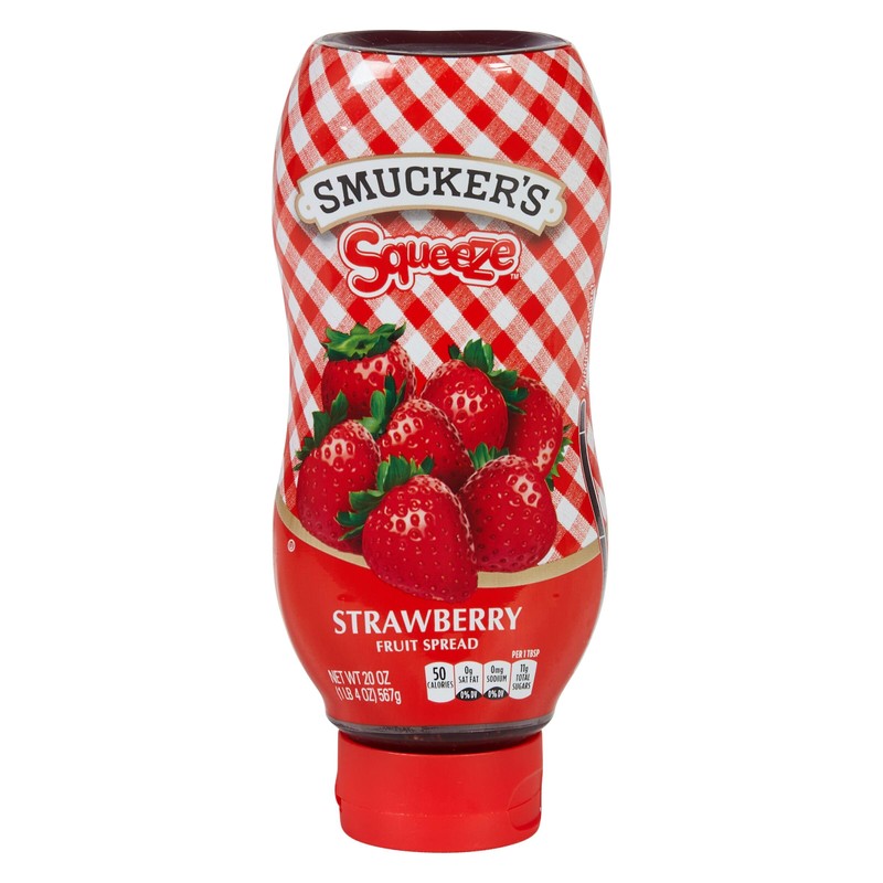 Smucker's Squeeze Strawberry Fruit Spread, 20 Ounces (Pack of 12)