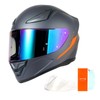 OTS Dual Clear & Tinted Visor Full Face DOT Motorcycle