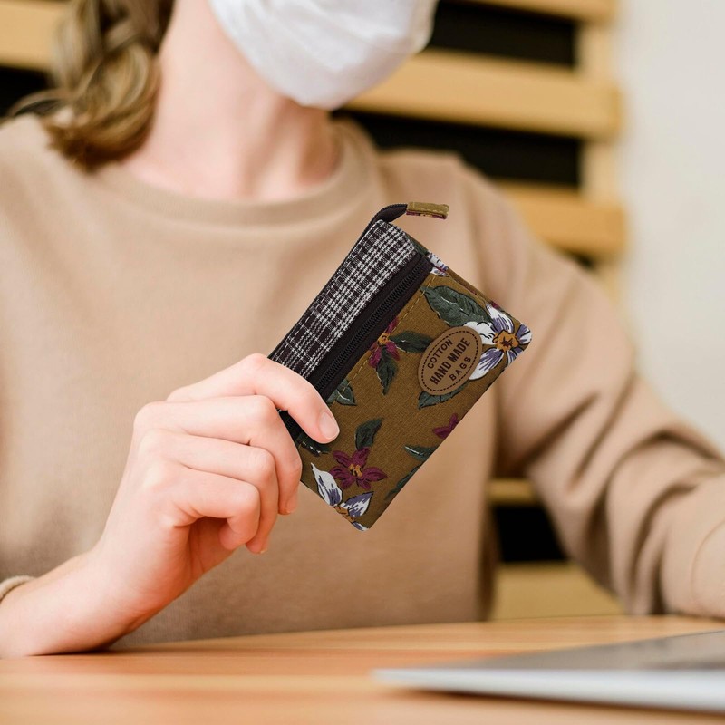 Energather Coin Pouch, Cotton Change Purse Coin Purse for Women