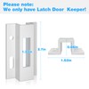 Patio Sliding Door Keeper／Hook Style Latch／E 2124 Latch Lock Replacement