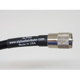 Alpha - 75ft RG213/u Coax Jumper Cable with Amphenol's PL259s Hand Soldered