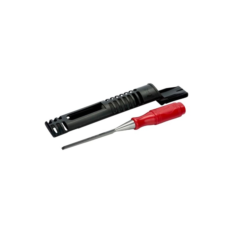 Bahco 1031-18 Chisel with Plastic Handle, Red, 18 mm