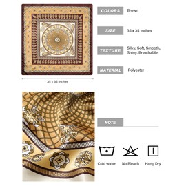 AWAYTR 35” Satin Head Scarf for Women Silk Scarf for Hair Scarf Satin Hair Bandana Women Headscarf Hair Wrap Scarf Neck