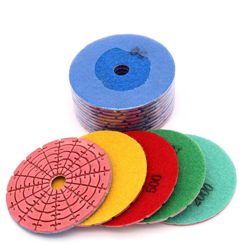 5Pcs Polishing Pads Kit for Granite Stone Concrete Marble Grinding