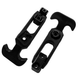 Hordion 2 Pack 110 x 46mm T-Handle Latches, Toolbox Lid Latches Boat Hatch Latches, Rubber Draw Latches for Toolbox Cooler Replacement(Black)