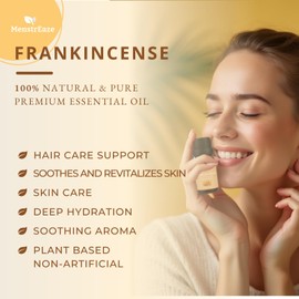 Frankincense Essential Oil for Face and More, 100% Natural & Pure Frankincense Oil for Skin, Candle Making, Body Massages, Therapeutic Grade for Wellness & Comfort, Woody & Soothing Scent, 10ml