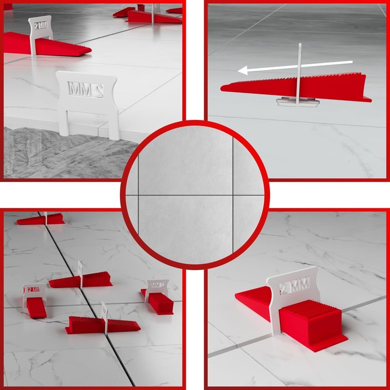 M&N Tile Levelling System Set 1 mm, 1.5 mm, 2