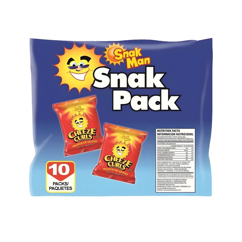 Snakman Cheeze Curls 10 Ct