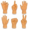 Set of 6 Finger Puppets Hand Gestures Funny Finger Puppets