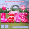KOOY 6.3FT Long Valentine Day Inflatables Outdoor Decorations Inflatable Love