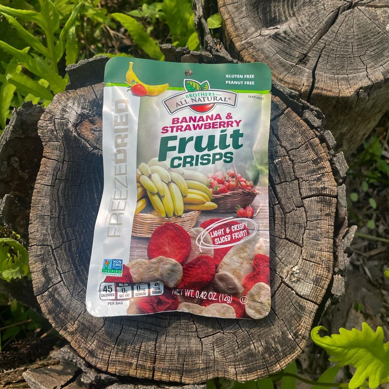 Brothers All Natural Freeze Dried Fruit Crisps, Banana Strawberry, 0.42