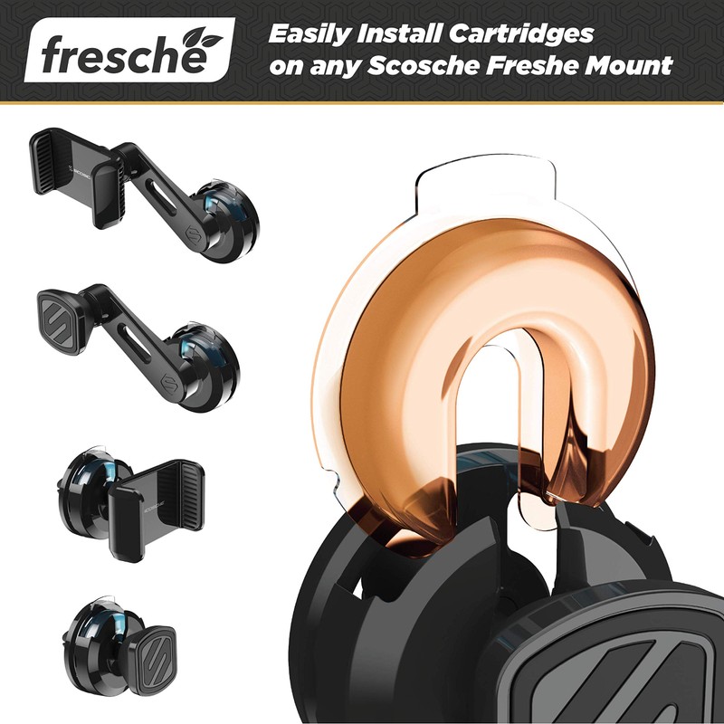 Scosche Leather Air Freshener Refill Cartridges Twin Pack