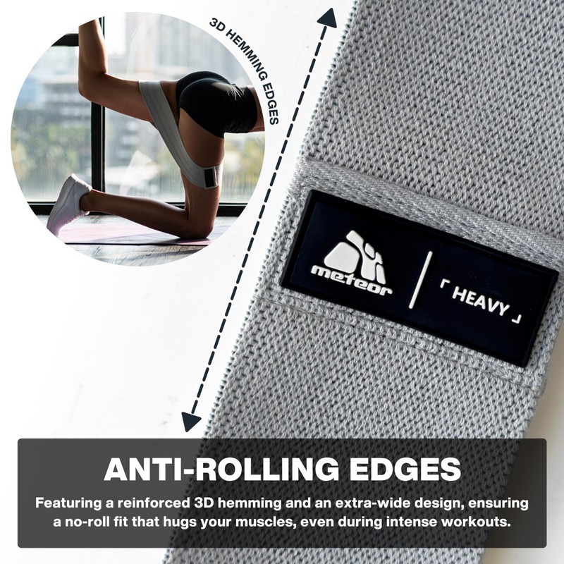 Meteor Non-Slip Resistance Bands Set - Fabric Booty Bands for
