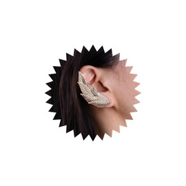 Leaf Ear Climber Earrings Gold Clip On Earrings Wrap Ear Cuff Earrings Metal Leaf Earrings Wedding Earrings Bridal Leaf Stud Earrings Ear Crawler Earrings Prom Statement Earrings Women, Zinc