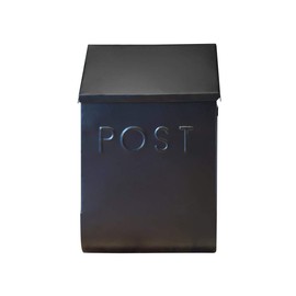 NACH MB-7001BLK Trixie Mailbox-Waterproof and Rust Proof Mailboxes for Outside Made Galvanized Steel -with Newspaper Holder Compartment-Balck-9.5x4.72x14.96 inch