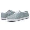 VenusCelia - Tenis con cordones para mujer, Lino Aqua, 24.5