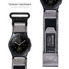 HEMSUT Wide Nylon Hook & Loop Watch Band with Metal