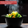 Professional Small Micro Cookware 1 Quart, Microwave Steamer for Vegetables,