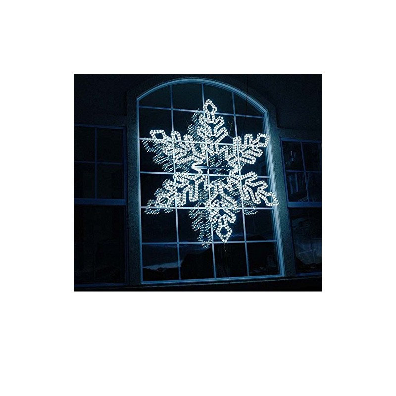 Novelty Lights 36" Deluxe Christmas Snowflake Bi-Color LED Rope Light