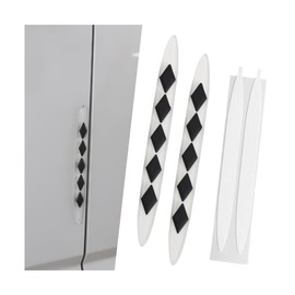 CGEAMDY 2 Stück Auto Antikollisionsstreifen, Türkantenschutz Auto Silikon Türkantenschoner Aufkleber, Autotür Kantenschutz, Automobilindustrie Universal Außenbereich Schützendes Zubehör(Schwarz)