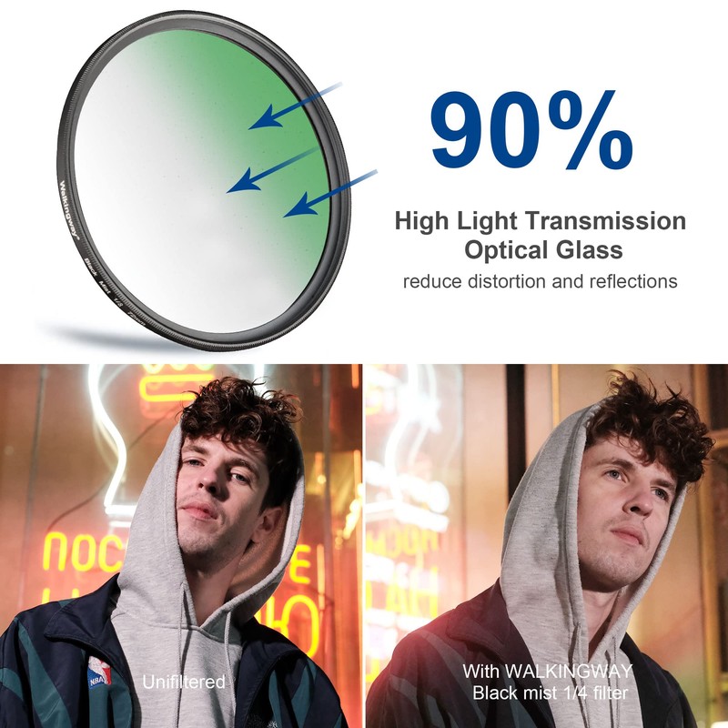 Walking Way Black Mist 1/4 Pro Filter - 52mm Soft