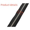 Amykite 2PCS 15cm/6in Zipper Metal,#5 Replacement Zippers,5 mm Non-Separable Zippers,Metal