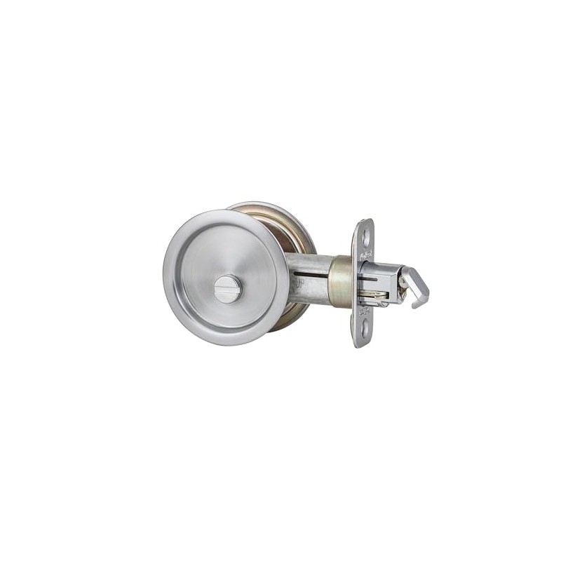 Kwikset 335 26D RND PCKT DR LCK Round Bed/Bath Pocket