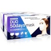Duo Domestic Duo 50 Days Disposable Mask 50 sheets / 듀오 국산 듀오 50데이즈 일회용 마스크 50매 X2통 화이트