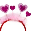 harayaa Valentine's Day Heart Headband Glitter Heart Headdress Headband Photo