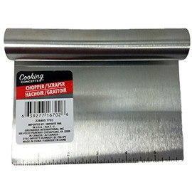 Stainless Steel Chopper/Scraper with Inch Markings