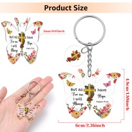 Christian Gifts for Women Men Religious Keychain Christian Gifts for Women Faith Acrylic Inspirational Bible Verse Keychain Graduation Gift for Her Daughter Sister Easter Christmas Birthday Gift