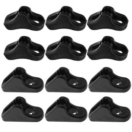 20Pcs Rope Tensioner Replacement Wind Rope Buckle Plastic Cord Adjuster Anti-slip Adjustable Tool for Outdoor Activities Black 2mm