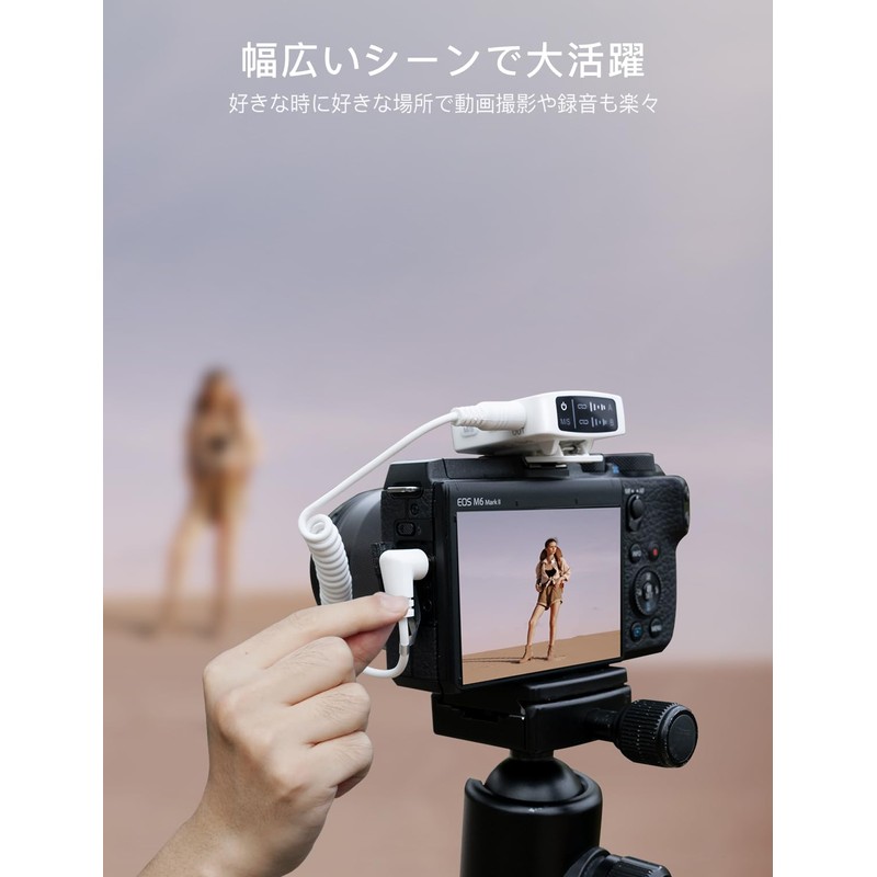 FIFINE M9W Wireless Microphone, Pin Microphone, 6 Hours of Continuous