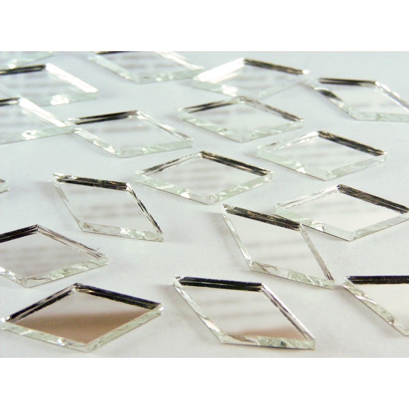 1" x 1/2" Diamond Shape Mirror Mosaic Tile. 150 pcs